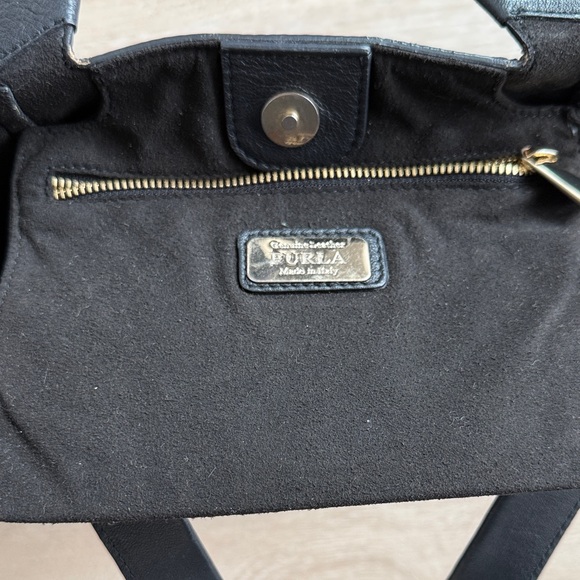 Furla Black Tote with Gold Accents - Picture 3 of 7